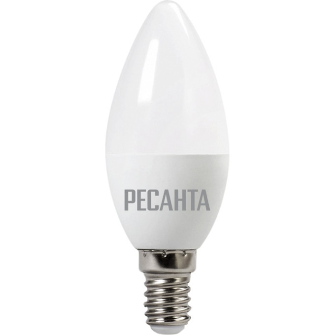 Лампа светодиодная РЕСАНТА LL-R-C37-7W-230-4K-E14 76/1/7